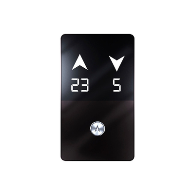 White Red LED Light Elevator LOP Stainless Steel Duplex Lift Car Operating Panel